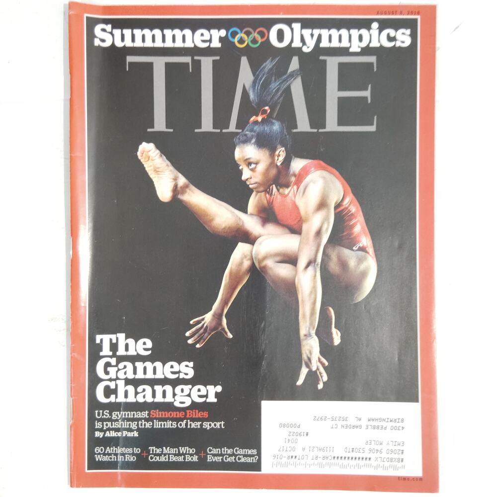 TIME Magazine Aug. 8 2016 Simone Biles Summer Olympics Game Changer, Matt Damon